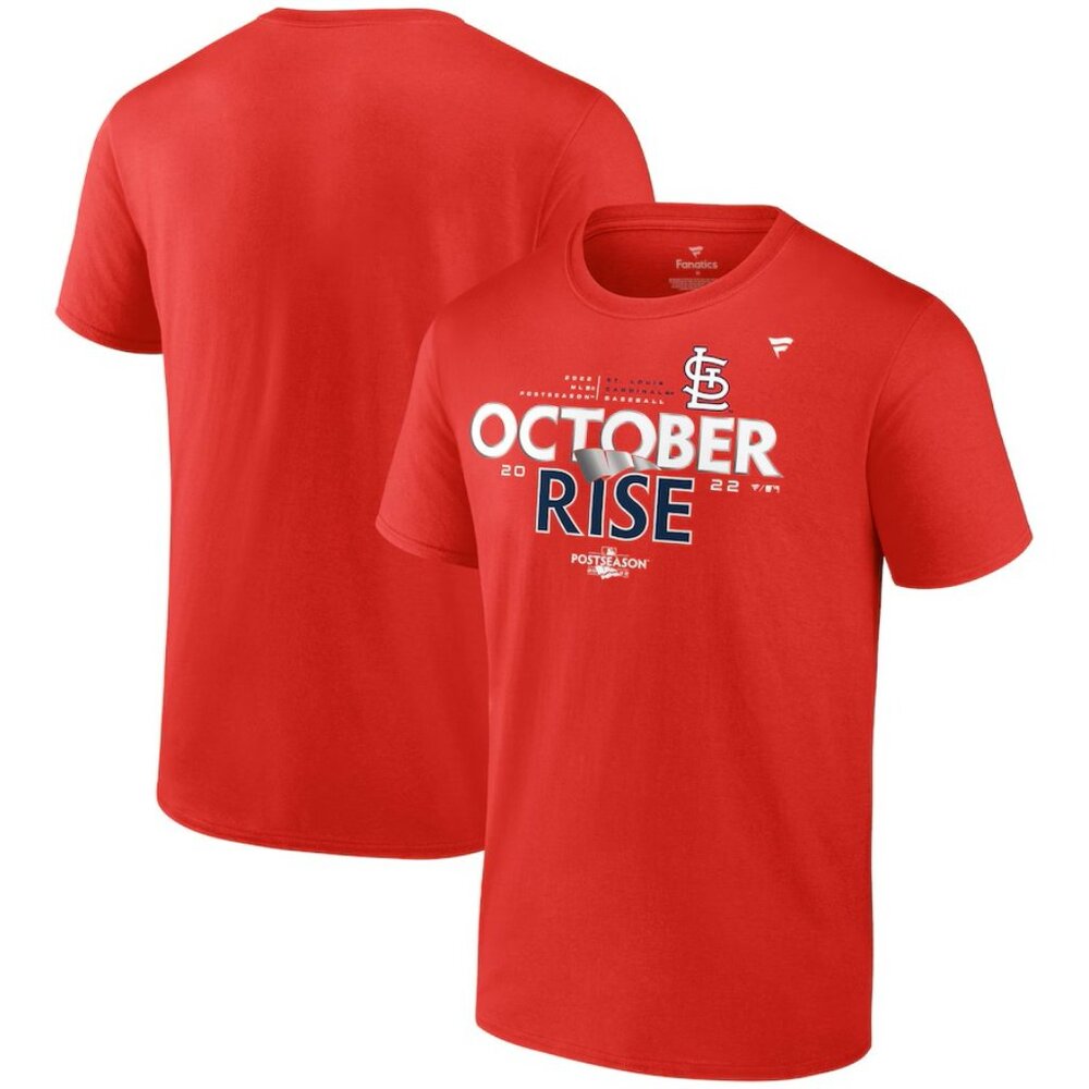 St. Louis Cardinals Fanatics 2022 Postseason Locker Room T-Shirt NWT Sz L